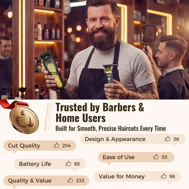 Alt view image 5 of 7 - Cordless Hair Clippers for Men, Barber Clippers and Trimmers Set