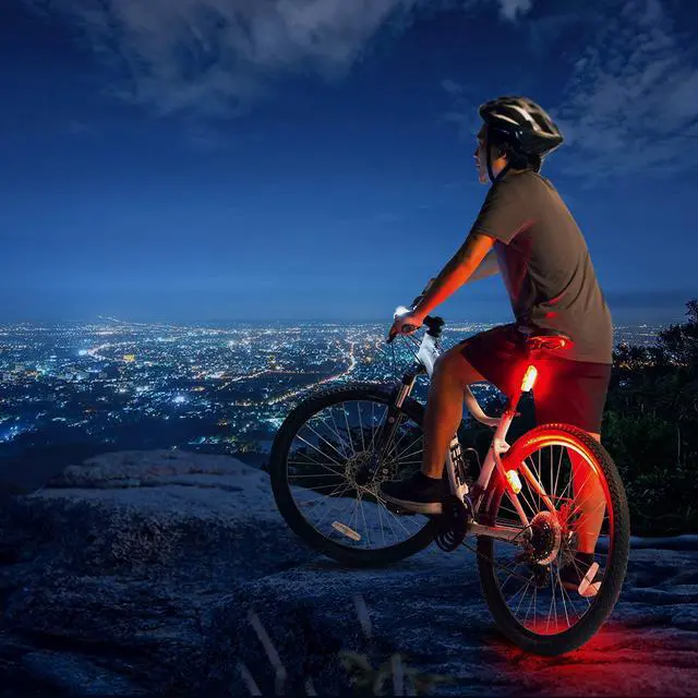 Alt view image 7 of 7 - Bike Tail Light USB Rechargeable - Super Bright 100 Lumens LED Bicycle Rear Light Easily Clips on as a Red MTB Taillight for Optimum Cycling Safety