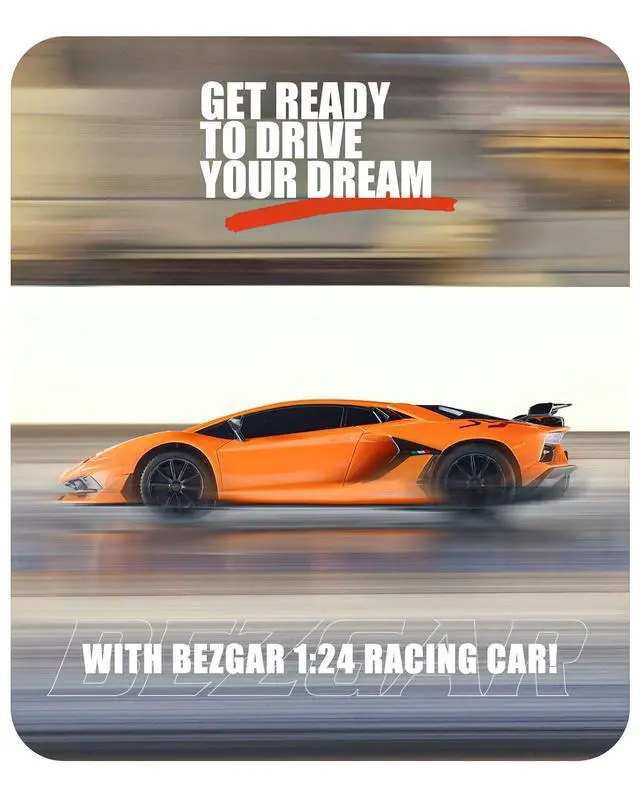 Alt view image 6 of 7 - Remote Control Car Licensed RC, 1:24 Lambo Toy Car for Kids, Lambo Aventador SVJ Remote Control Model Electric Sport Racing Hobby Toy for 3 4 5 Year Old Boy Birthday Gift (Orange)