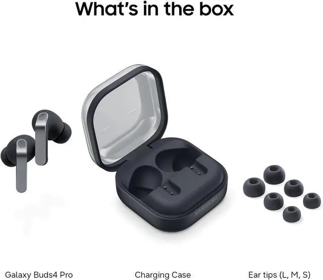 Alt view image 7 of 7 - Samsung Galaxy Buds 4 Pro AI True Wireless Bluetooth Earbuds, Hi-Res Audio, 2-Way Speaker, ANC 2.0, Optimized Comfort, IP57, Live Translation, Black