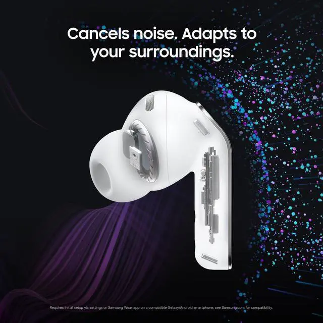 Alt view image 3 of 7 - Samsung Galaxy Buds 4 Pro AI True Wireless Bluetooth Earbuds, Hi-Res Audio, 2-Way Speaker, ANC 2.0, Optimized Comfort, IP57, Live Translation, Black