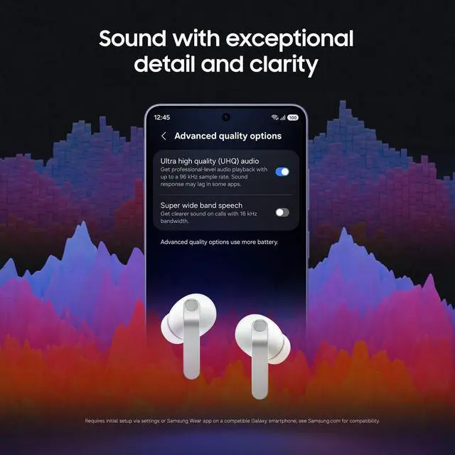 Alt view image 5 of 7 - Samsung Galaxy Buds 4 Pro AI True Wireless Bluetooth Earbuds, Hi-Res Audio, 2-Way Speaker, ANC 2.0, Optimized Comfort, IP57, Live Translation, Black