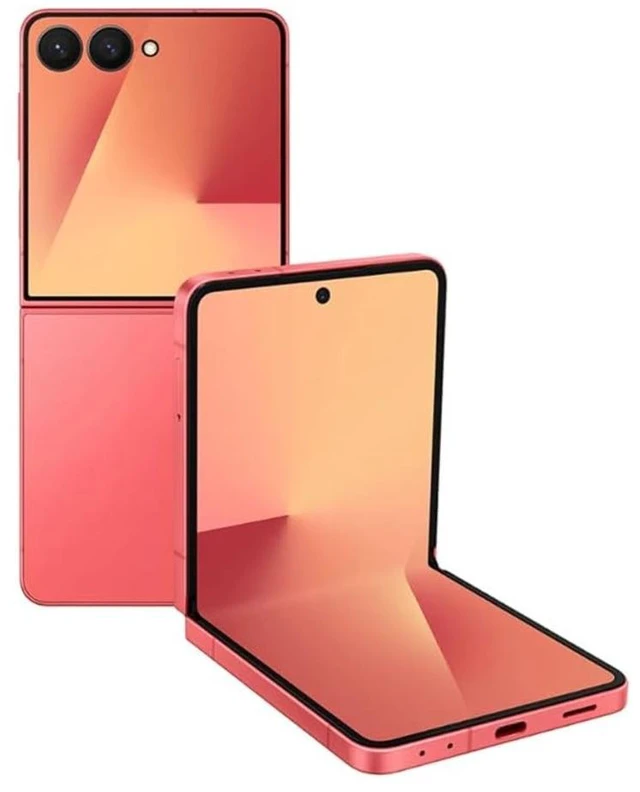Main image of Samsung Galaxy Z Flip7 5G SM-F766U 256GB - Coral Red Unlocked - EXCELLENT 9/10!