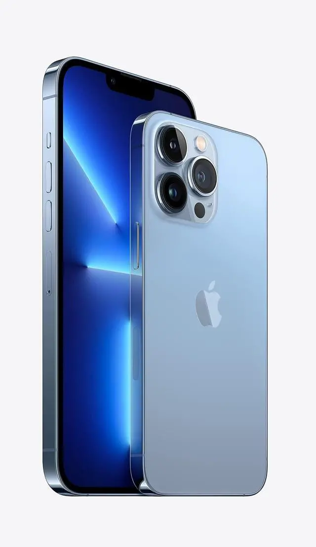 Alt view image 2 of 3 - Apple iPhone 13 Pro Max 128GB - Sierra Blue Unlocked - EXCELLENT 9/10!