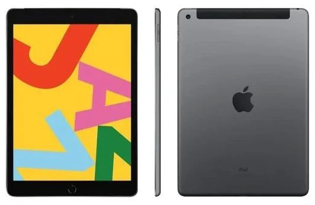 Alt view image 2 of 2 - Apple iPad 7th Gen 10.2in Wi-Fi + 4G 32GB - Space Grey - EXCELLENT 9/10