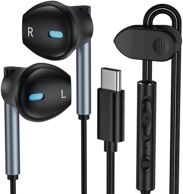 Main image of Samsung Earbuds Wired USB C for Galaxy S26 S25 S24 Ultra/S24 FE/S23/S22/S21/S20,Type C Wired Headphones with Microphone Earphones for iPhone 17e/17 Pro/17 Air Pro Max/16/15,iPad,Pixel 10 9 8,One Plus9