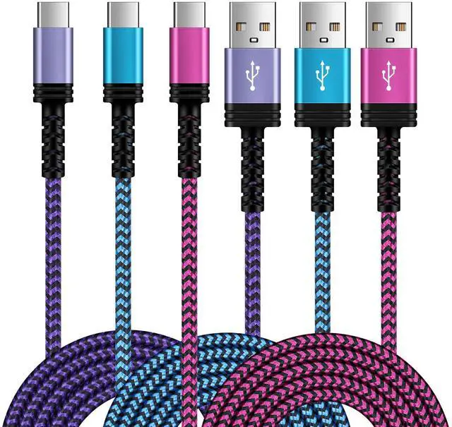 Main image of USB to USB C Cable 6FT/3Pack for iPhone 17 16 15/15 Pro/15 Pro Max/15 Plus,USB A to USB Type C Charging Fast Charger Cord for Samsung Galaxy S25 Ultra S25 FE A17 A55 A36 S24 S23,Google Pixel 10 Pro XL