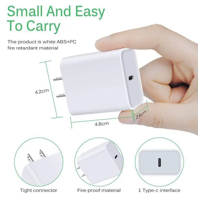 Alt view image 5 of 7 - Google Pixel USB C Fast Charger for Google Pixel 10 10 Pro 10 Pro XL 10 Pro Fold 9 Pro XL 9 8 7 6 Type C Fast Charging Block Android Phone Fast Charger USB C for Samsung Galaxy S25 Ultra Edge S24 S23