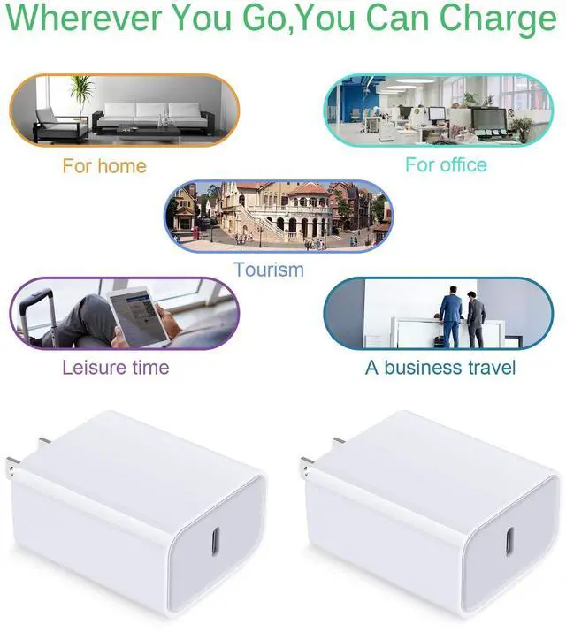 Alt view image 7 of 7 - Google Pixel USB C Fast Charger for Google Pixel 10 10 Pro 10 Pro XL 10 Pro Fold 9 Pro XL 9 8 7 6 Type C Fast Charging Block Android Phone Fast Charger USB C for Samsung Galaxy S25 Ultra Edge S24 S23