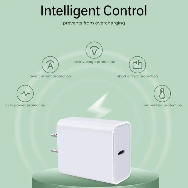 Alt view image 6 of 7 - Google Pixel USB C Fast Charger for Google Pixel 10 10 Pro 10 Pro XL 10 Pro Fold 9 Pro XL 9 8 7 6 Type C Fast Charging Block Android Phone Fast Charger USB C for Samsung Galaxy S25 Ultra Edge S24 S23
