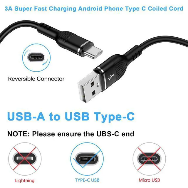 Alt view image 2 of 7 - USB C Coiled iPhone 17 Charger Cord Retractable Car Charger Cable for iPhone 17 Pro Max Air 17 Pro 16e 16 Plus 16 Pro Max 15,4FT Android Auto Fast Charging Coiled Cord for Samsung Galaxy A17 A16 S25FE