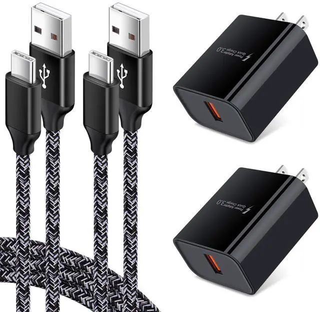 Main image of Adaptive Fast Charger for Samsung Galaxy S26 S25 Ultra S25 FE S24 S23 S22 S22+ S22 Ultra S21 S20 FE S10 A16 A15 A56 A36 A21 A51 A11 Note 20, 18W Quick Charge Wall Charger Type C Fast Charging Cable