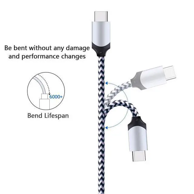 Alt view image 2 of 7 - 5Pack 6FT Fast USB Type C Cable Phone Charger Cord for Samsung Galaxy S26 S26+ S25 Edge S25+ Plus Ultra S24 S23 S22 S21 S20 FE Ultra S10 S10+ S9 S8 Plus Note 20 Ultra 10 9 8 A51 A71 A53 A14 5G