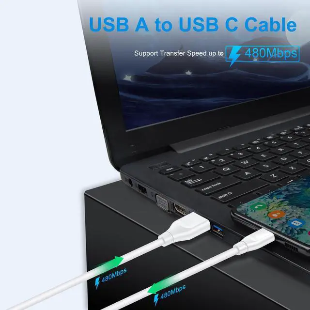 Alt view image 4 of 7 - Samsung S25 Fast Charging Cable 3Pack Short USB C Cable 3ft USB A to Type C 3A Charging Cord for Galaxy A14 A15 A16 A54 5G Z Flip Fold 7 6 5 A24 A53 A13 S24 S23 Ultra S22 S21 S20 S10 Note20,Pixel