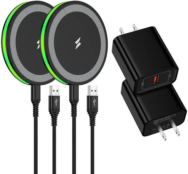 Main image of Pixel Wireless Charger Fast Charging Pad for Google Pixel 10 Pro XL Fold 9A 9 Pro XL 8A 8 Pro 7A 7 Pro 6,2Pack Android Phone Wireless Charger Station&Charger Block for Samsung Galaxy S25 Ultra S24 S23