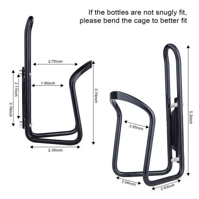 Alt view image 4 of 7 - Aluminum Alloy Biking Bicycle Water Bottle Cage Holder, Cycling Bike Water Bottle Cage