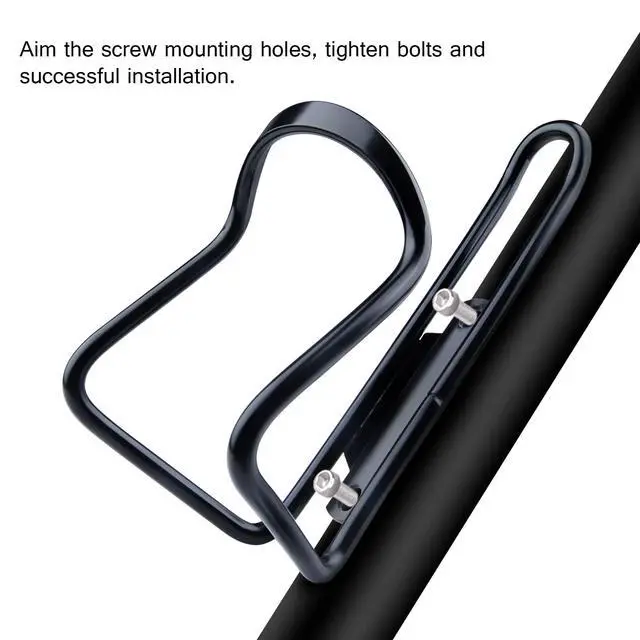 Alt view image 5 of 7 - Aluminum Alloy Biking Bicycle Water Bottle Cage Holder, Cycling Bike Water Bottle Cage
