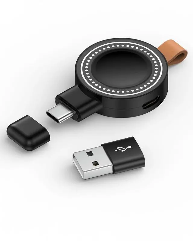 Main image of for Samsung Watch Charger for Samsung Galaxy Watch 8 7 Ultra 6 5 4 Watch8 Classic 3.5W Magnetic Portable Galaxy Smartwatch Charger USB C Smartwatch Fast Wireless Charging Travel with USB A Adapter