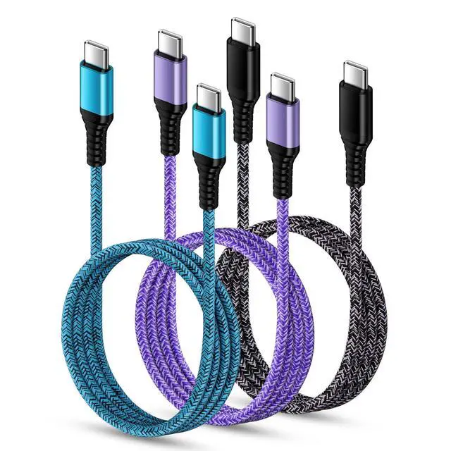 Main image of USB C to USB C Cable for iPhone 17e Charger Cord, 3.1A iPhone 16 Charger Fast Charging 3Pack 6FT for iPhone 17 Pro Max 17Pro 17 Air 16e 16 Pro Max 16 15Plus 15, Android Charger Cord Phone Power Cable