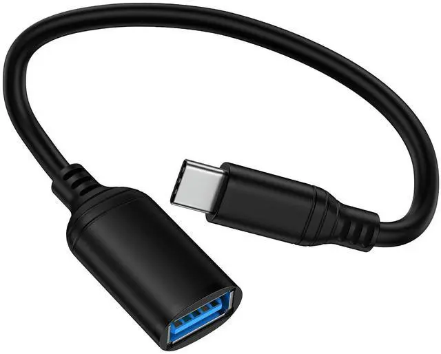 Main image of USB to USB C Adapter Cable Type C OTG Cable for iPhone 17e 17 Pro Max 17Pro 17 Air 16 Plus 15, USB A Female to USB C Male OTG Adapter Cord for Type-C Macbook Pro/Air iPad Samsung Galaxy S26 S25 Camera