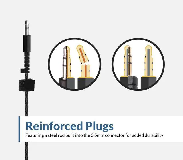 Alt view image 6 of 6 - Stereo PC Headset (AC-4000), 3.5mm Connection, Noise Canceling Microphone for PC, Mac and, Tablets, Perfect for Classroom or Home