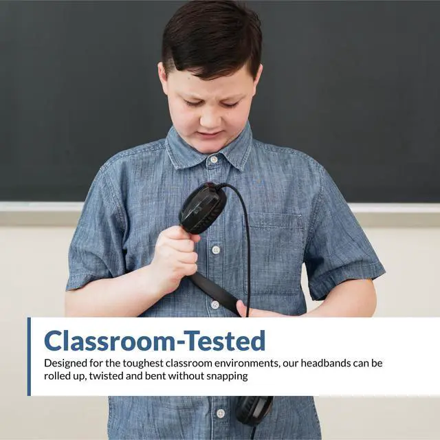 Alt view image 3 of 6 - 3.5mm Stereo Headphones for PCs and Other 3.5mm Devices in The Office, Classroom or Home (ACM-6004)