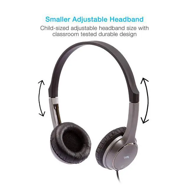 Alt view image 3 of 4 - Lightweight 3.5mm Stereo Headphones for Kids (ACM-7000) - Great for use with Tablets, Chromebooks, Laptops, PCs, & Macs