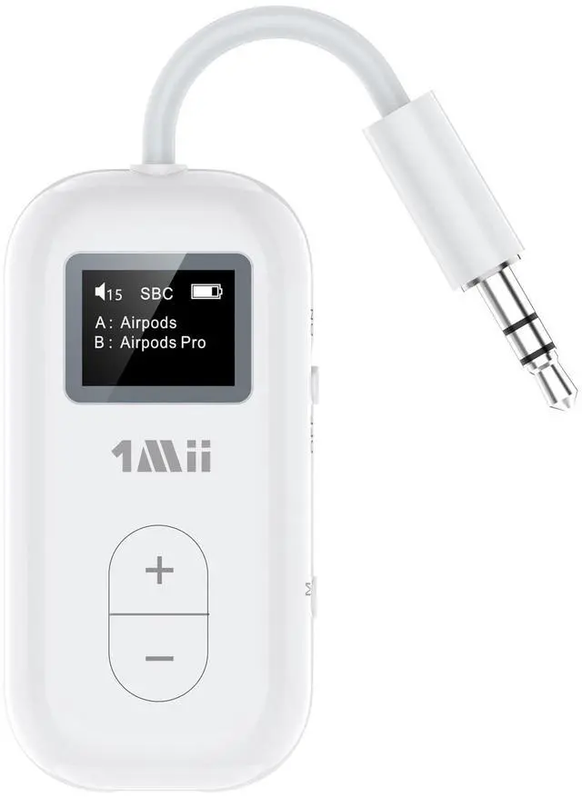 Main image of Airplane Bluetooth 5.3 Adapter for 2 Wireless Headphones, Supports AD/LL/HD, 3.5mm AUX Bluetooth Audio Transmitter for TV/PC/Airplane/Gym, 30H Playtime, Essential for Airplane Travel