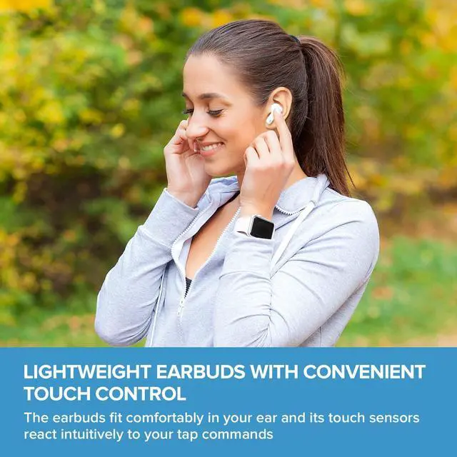 Alt view image 3 of 7 - Zen Air Lightweight True Wireless Sweatproof in-Ears with Active Noise Cancellation, Ambient Mode, Bluetooth 5.0, IPX4, Up to 6 Hours Per Charge and 18 Hours Total Playtime