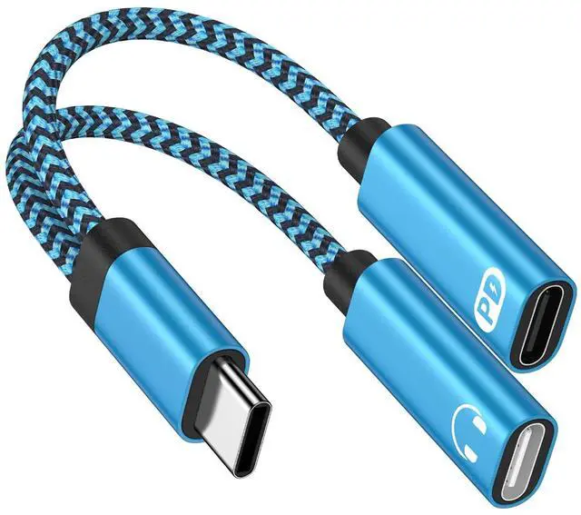 Main image of USB C Splitter 1 in 2 Out Adapter for Samsung Galaxy S26/S26 Ultra/S26+ S25 Ultra S24 S23 A17 A16 A36 A56,Dual Type USBC Headphone and Charger Adapter Dongle Cable for iPhone 17 Pro Max 17 16E 16 15