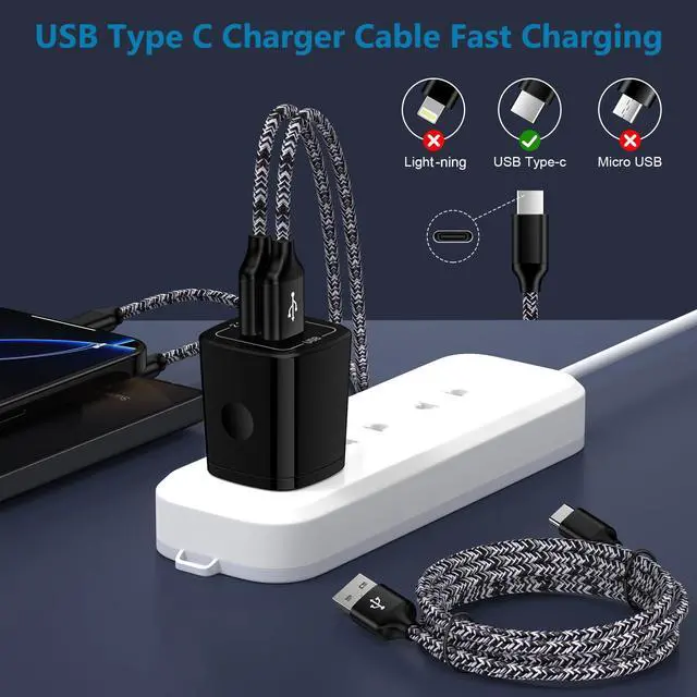 Alt view image 2 of 7 - Charger Cord Replacement for New Kindle Fire Tablets Fire 7 HD 8 10 Kids Pro Plus/Max 11/PaperWhite 11th 12th Gen/Signature Edition 2021 2024/Scribe/Colorsoft,2Pack 6FT New Kindle Charger USB C Cable