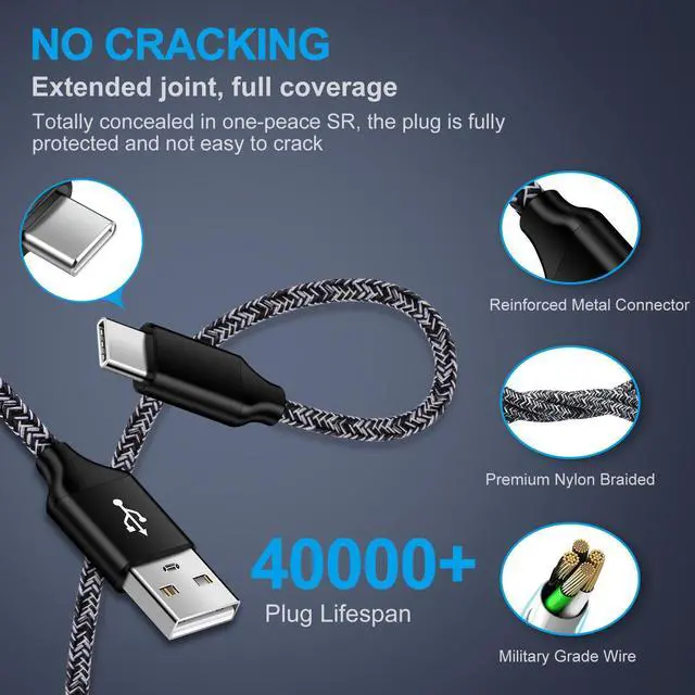 Alt view image 7 of 7 - Charger Cord Replacement for New Kindle Fire Tablets Fire 7 HD 8 10 Kids Pro Plus/Max 11/PaperWhite 11th 12th Gen/Signature Edition 2021 2024/Scribe/Colorsoft,2Pack 6FT New Kindle Charger USB C Cable