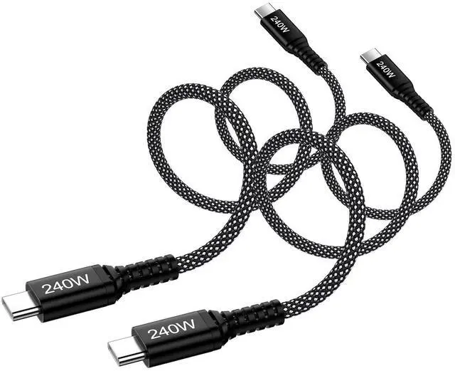 Main image of for iPad Pro Charger Fast Charging Cord 240W 6FT 2Pack USB C to USB C Cable for iPad Pro 13/11 2025,12.9 5th/4th/3rd,11 inch 3rd/2nd,13 inch M4,iPad Air 5th/4th/13/11 M3 M2,iPad 10th/11th A16,Mini A17
