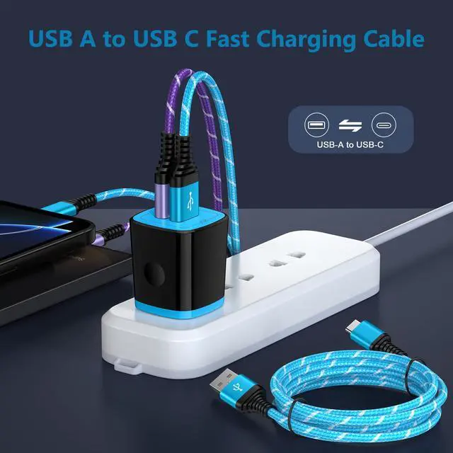Alt view image 2 of 7 - Car Carplay Cable for iPhone 17 16 15 Car Charger for i Phone 17 Charging Cable for iPhone 17 Pro Max Air 16e 16 Pro Max 15 Plus,3Pack 6FT USB A to USB C Android Charging Wire Type C Car Charger Cord