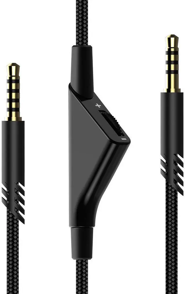 Main image of Replacement for Astro A40 Cord, A10 Headset Cable Braided Wire, 6.5 Feet/2.0 M Volume Control Cable Compatible with Astro A40TR/A40/A10 Gaming Headsets Cord (Black)
