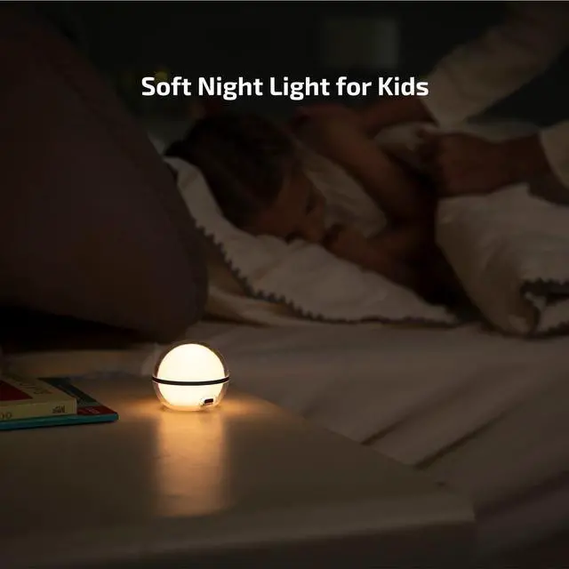 Alt view image 7 of 7 - Sphere C Smart Night Light, USB-C Rechargeable, Ambient Table Lamp with APP Control, 75 Lumens RGB Dimmable Bedside lamp, Portable for Parties, Camping, Decoration (Type-C Cable Excluded)