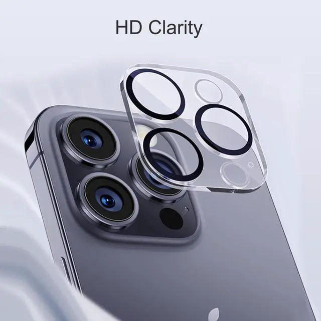Alt view image 3 of 6 - Privacy Screen Protector+Camera Lens Protector for iPhone 15 Pro