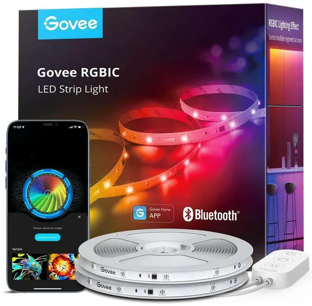 Main image of LED Strip Lights, 65.6ft Smart LED Lights for Bedroom, Bluetooth LED Strip Lights APP Control, DIY Multiple Colors on One Line, Color Changing LED Lights for Home Decor, 2 Rolls of 32.8ft