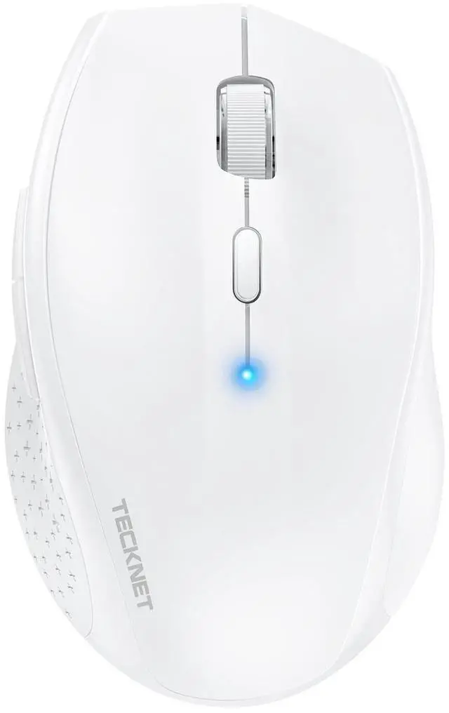 Main image of Bluetooth Mouse, 4800 DPI Wireless Mouse, 2-Year Battery 6 Adjustable DPI, 6 Buttons Compatible with Laptop/Windows/Computer - White