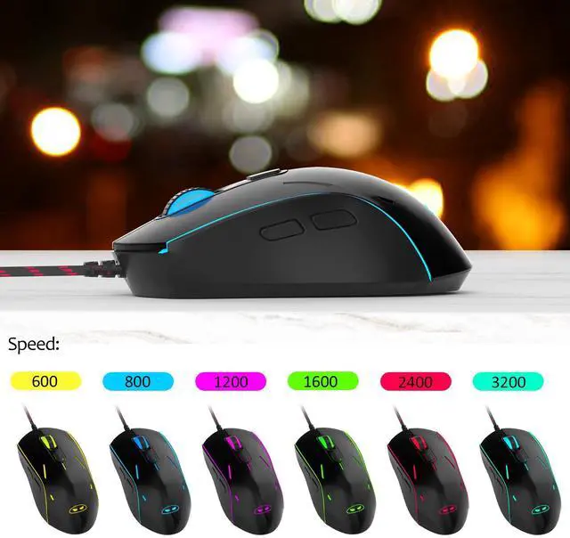 Alt view image 3 of 7 - GT838 Gaming Keyboard and Mouse Combo, 104 Keys RGB Backlit Quiet Wired Keyboards for Laptop PC MAC, with Number Pad, Metal Panel, Anti-Ghosting, White Black