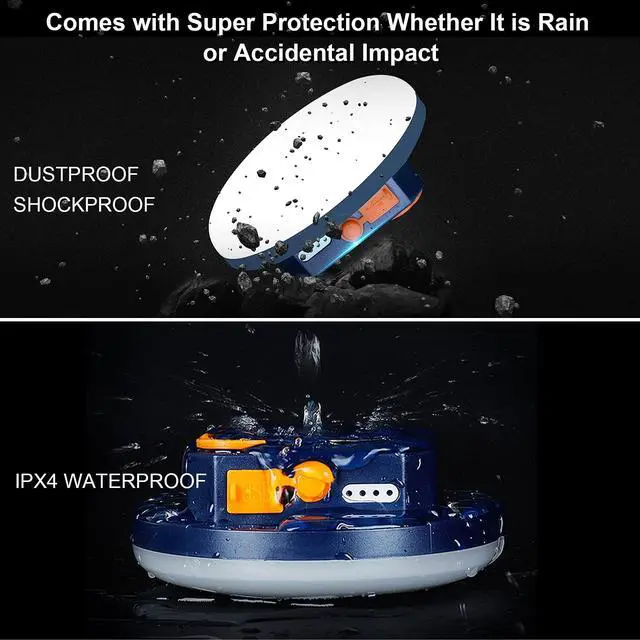 Alt view image 7 of 7 - 10000mAh Rechargeable 3000LM Tent Light Camping Light, 6500K 24Hours Long Play Time , Outdoor Night Market Light Night Fishing Lantern Emergency Lights for Hurricane Tsunami disasters (Colorful)