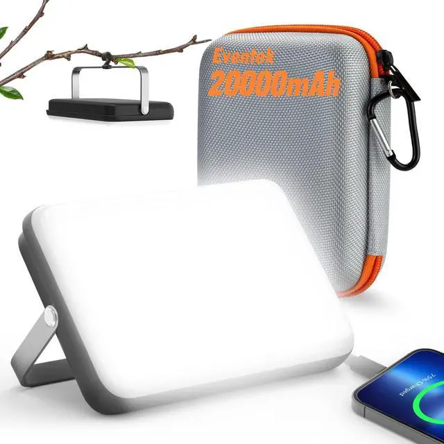 Main image of LED Camping Lantern Rechargeable, 20000mAh Portable Camping Lights up to 144 Hours & 4 Light Modes, IPX5 Waterproof Camping Essentials for Power Outages, Emergency, Tent, Gift for Men