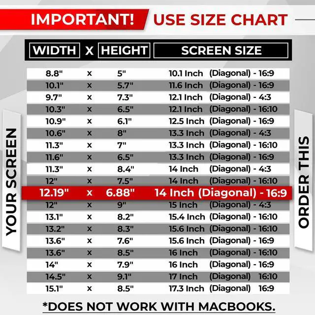Alt view image 6 of 7 - Magnetic Laptop Privacy Screen 14 Inch 16:9 - Patented Removable Laptop Privacy Filter Shield and Protector