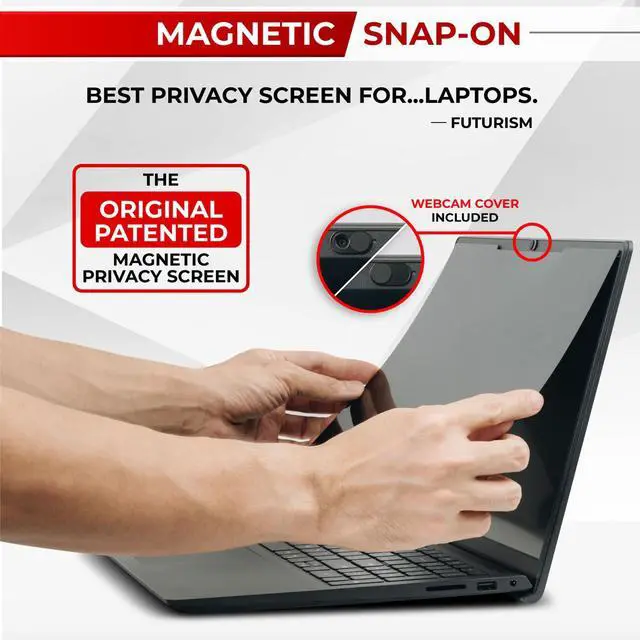 Alt view image 4 of 7 - Magnetic Laptop Privacy Screen 14 Inch 16:9 - Patented Removable Laptop Privacy Filter Shield and Protector