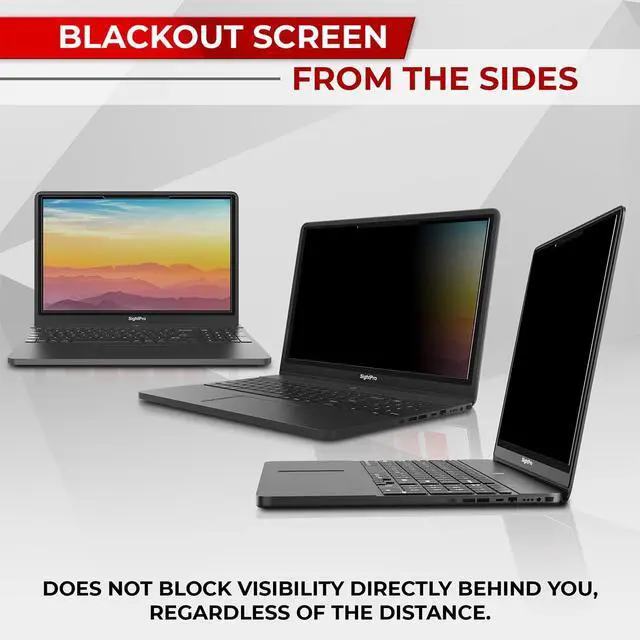 Alt view image 7 of 7 - Magnetic Laptop Privacy Screen 14 Inch 16:9 - Patented Removable Laptop Privacy Filter Shield and Protector