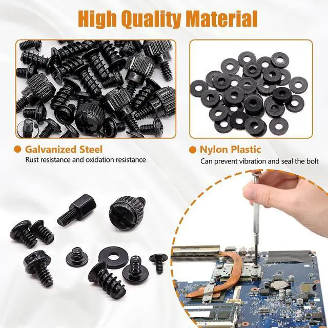 Alt view image 4 of 7 - 400PCS Computer Screws Motherboard Standoffs, PC Case, Fan, SSD, CD-ROM Screws for DIY PC Installation and Repair