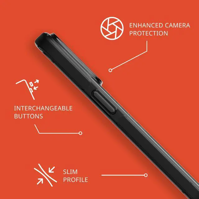 Alt view image 5 of 7 - Evo Check case for iPhone 15 Pro - Compatible with MagSafe - Impact Protection Case - Smokey/Black