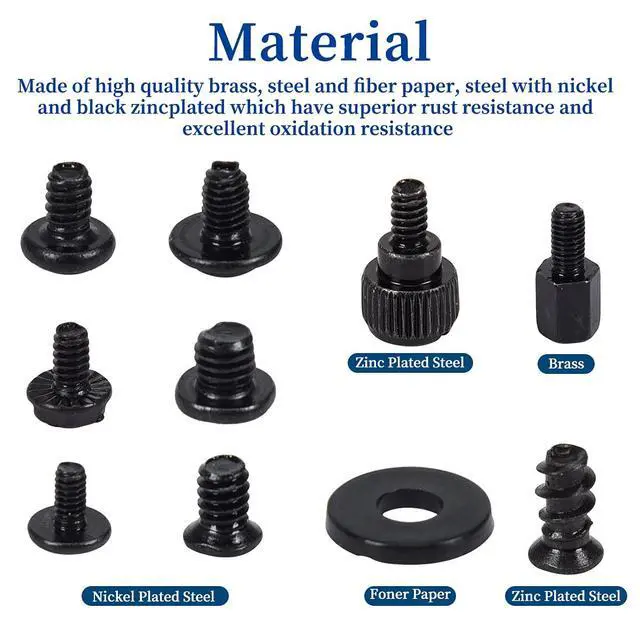 Alt view image 3 of 7 - 400PCS Computer Screws Motherboard Standoffs Assortment Kit for Universal Motherboard, HDD, SSD, Hard Drive,Fan, Power Supply, Graphics, PC Case for DIY & Repair
