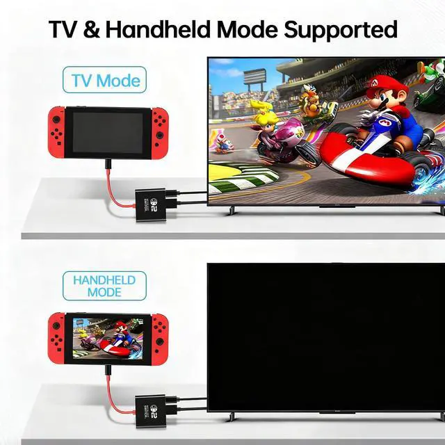 Alt view image 5 of 7 - Switch 2 Dock for Nintendo Switch Docking Station, Upgrade for Nintendo Switch TV Adapter with 4K@ 60Hz HDMI USB 3.0 and 100W PD Port, Portable Travel Dock for Switch 2/OLED MacBook Steam Deck