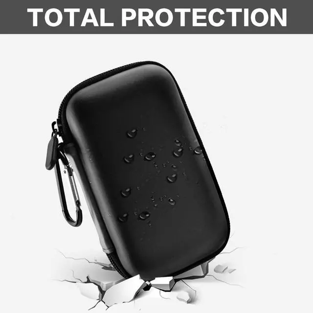 Alt view image 5 of 7 - Case Compatible with Samsung T7/ T7 Touch Portable SSD 1TB 2TB 500GB USB 3.2 External Solid State Drive, Travel Carrying Storage Organizer Fits for USB Cables and More Accessories (Full Black)